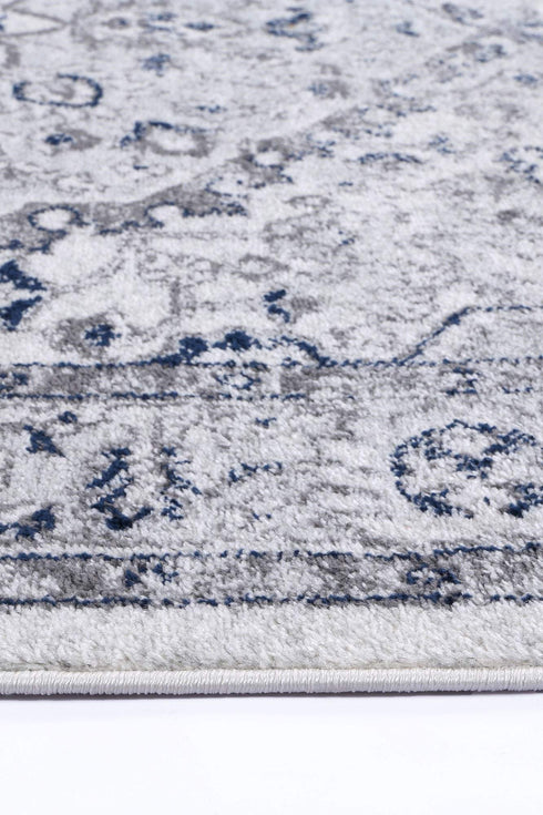 Desire Cream Navy Floral Rug - ADORE RUGS and FLOORING