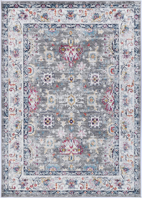 Desire Grey Multi Traditional Rug - ADORE RUGS and FLOORING