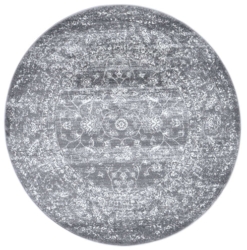 Grey Round Rug - ADORE RUGS and FLOORING