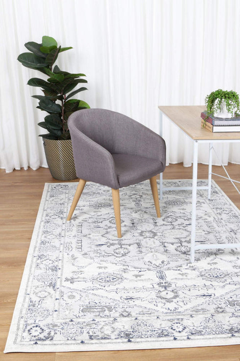 White Grey Rug - ADORE RUGS and FLOORING