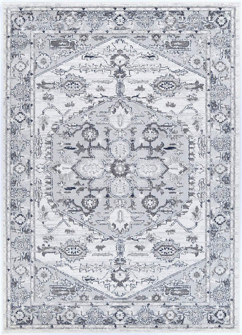 Desire Grey White Rug - ADORE RUGS and FLOORING