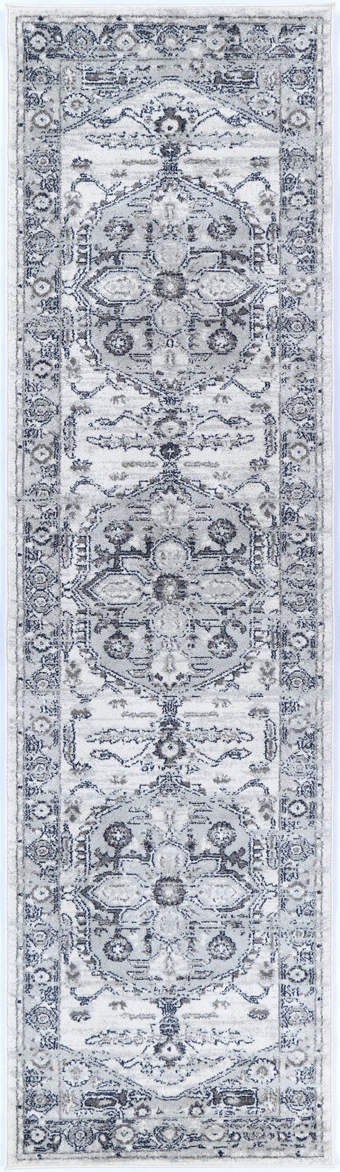 white Grey Medallion Rug - ADORE RUGS and FLOORING