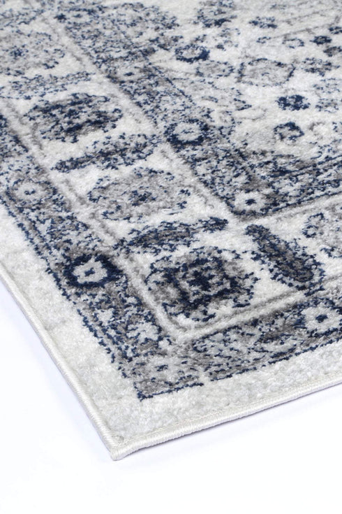 Desire Navy Cream Traditional Rug - ADORE RUGS and FLOORING