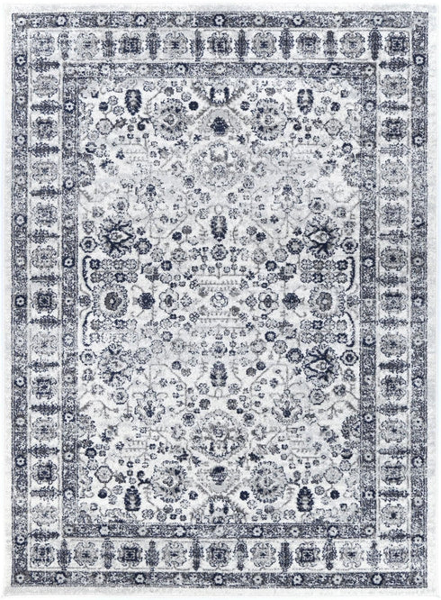 Desire Navy Cream Traditional Rug - ADORE RUGS and FLOORING