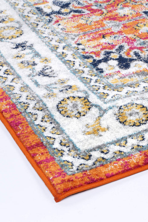 Desire Rust Multi Traditional Rug - ADORE RUGS and FLOORING