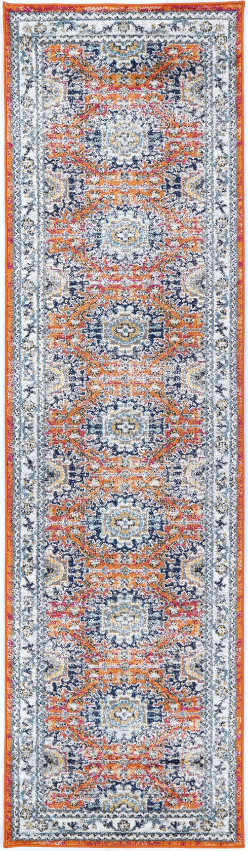 Desire Rust Multi Traditional Rug - ADORE RUGS and FLOORING