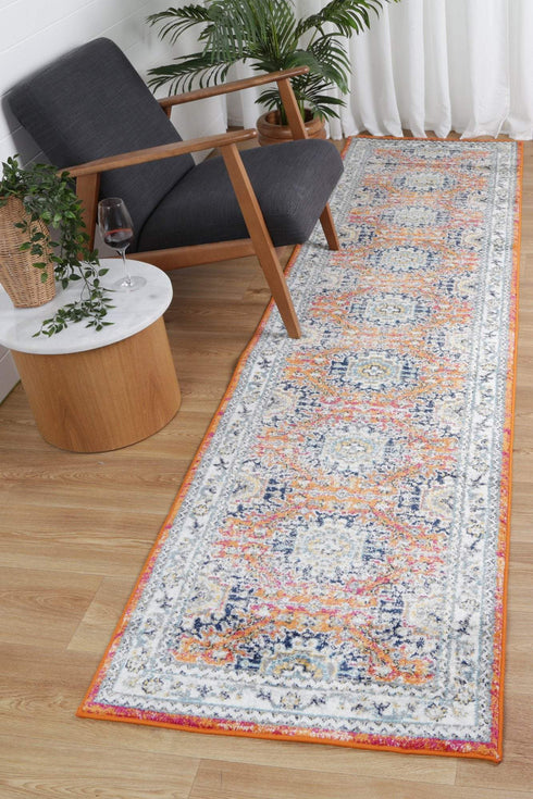 Desire Rust Multi Traditional Rug - ADORE RUGS and FLOORING