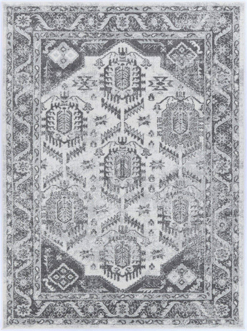 Desire White Grey Traditional Rug - ADORE RUGS and FLOORING
