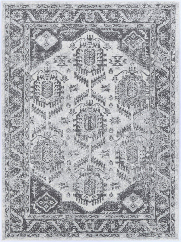 Desire White Grey Traditional Rug - ADORE RUGS and FLOORING