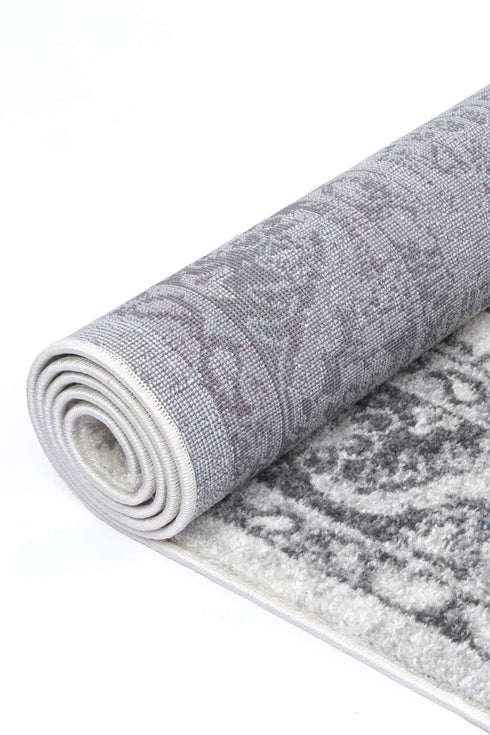 Desire White Grey Traditional Rug - ADORE RUGS and FLOORING