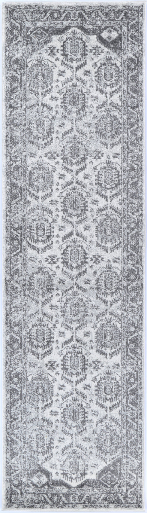 Desire White Grey Traditional Rug - ADORE RUGS and FLOORING
