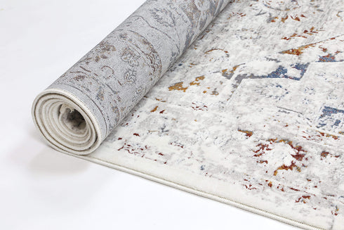 London Classic Vintage Grey Multi Rug - ADORE RUGS and FLOORING