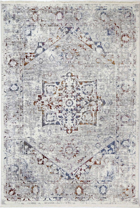 London Classic Vintage Grey Multi Rug - ADORE RUGS and FLOORING