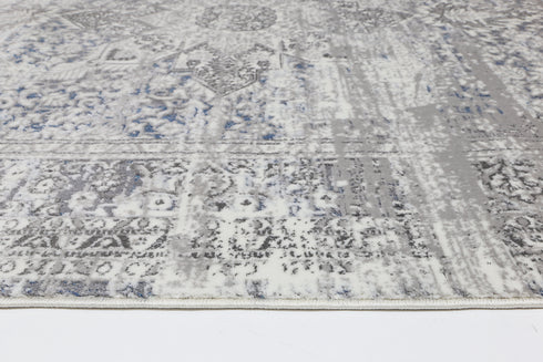 London Medalion Grey Blue Rug - ADORE RUGS and FLOORING