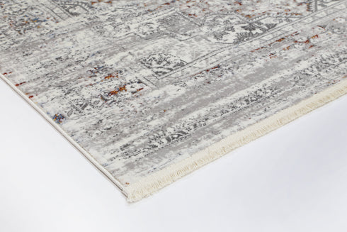 London Medalion Grey Multi Rug - ADORE RUGS and FLOORING