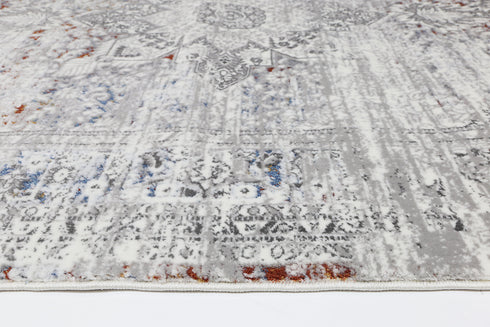 London Medalion Grey Multi Rug - ADORE RUGS and FLOORING