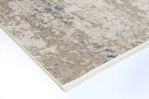 London One Modern Beige Blue Rug - ADORE RUGS and FLOORING