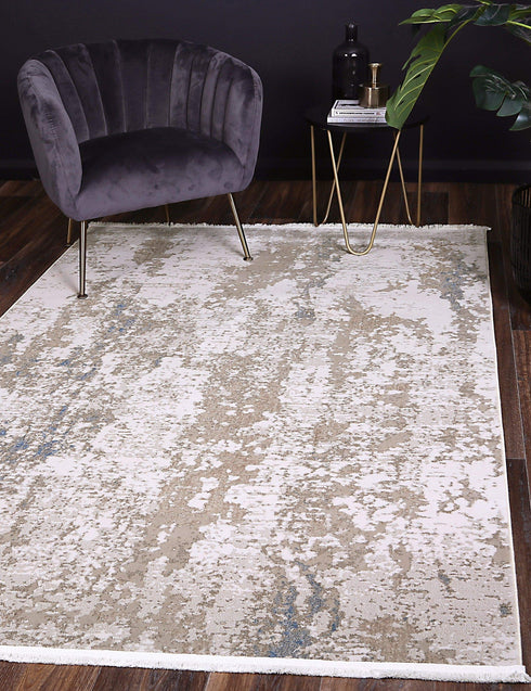 London One Modern Beige Blue Rug - ADORE RUGS and FLOORING