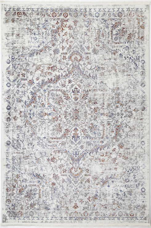 London Vintage Grey Multi Rug - ADORE RUGS and FLOORING