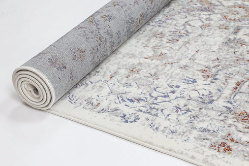 London Vintage Grey Multi Rug - ADORE RUGS and FLOORING