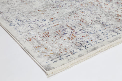 London Vintage Grey Multi Rug - ADORE RUGS and FLOORING
