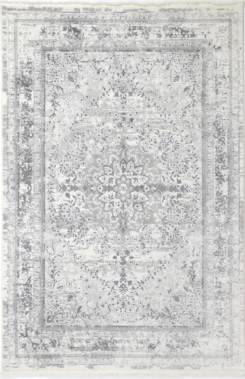 London Vintage Medalion Grey Rug - ADORE RUGS and FLOORING