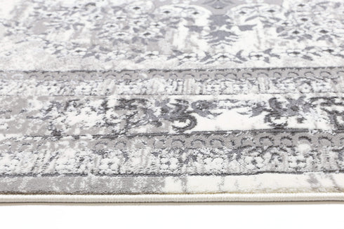 London Vintage Medalion Grey Rug - ADORE RUGS and FLOORING