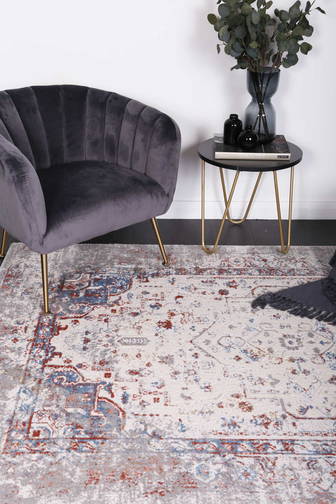 Rose Grey Multi Contemporary Rug - ADORE RUGS and FLOORING