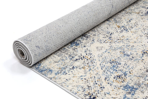 Rose Navy Blue Ikat Rug - ADORE RUGS and FLOORING