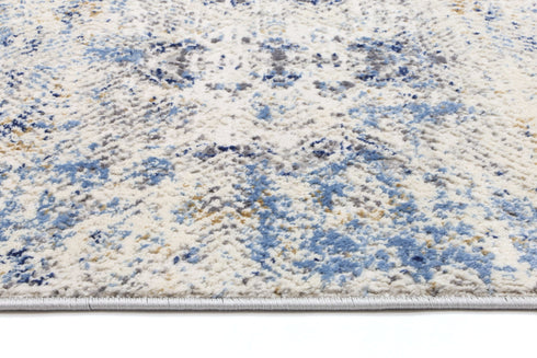 Rose Navy Blue Ikat Rug - ADORE RUGS and FLOORING