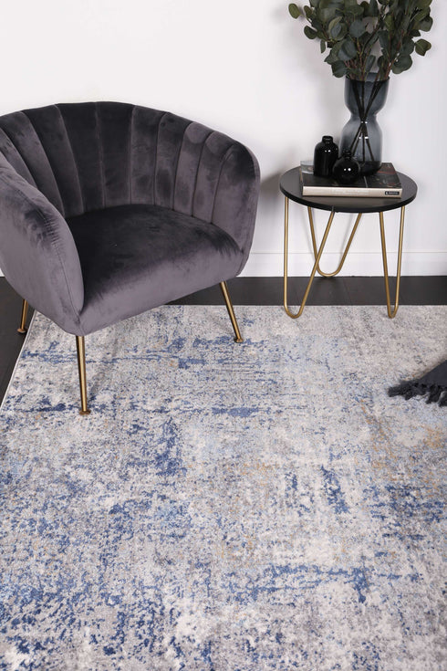 Rose Navy Blue Modern Rug - ADORE RUGS and FLOORING