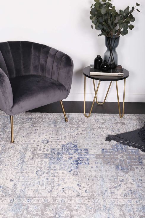 Rose Navy Blue Oriental Rug - ADORE RUGS and FLOORING