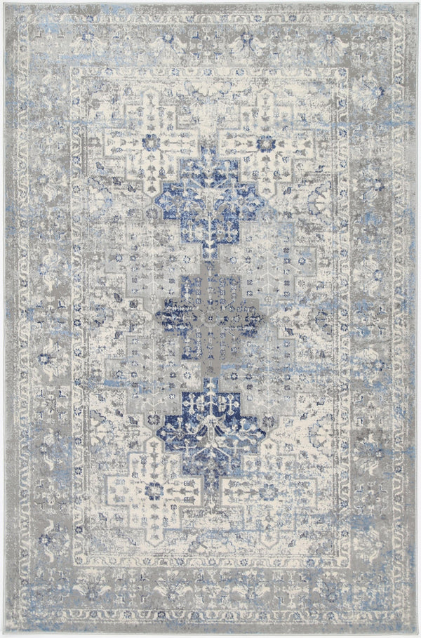 Rose Navy Blue Oriental Rug - ADORE RUGS and FLOORING