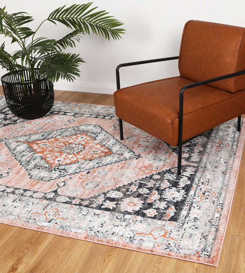 Statement Traditional Black Beige Rug - ADORE RUGS and FLOORING