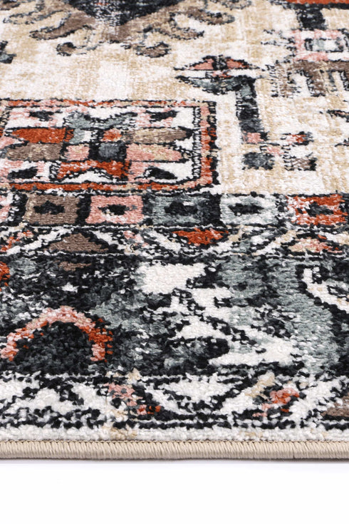 Statement Traditional Black Cream Rug - ADORE RUGS and FLOORING