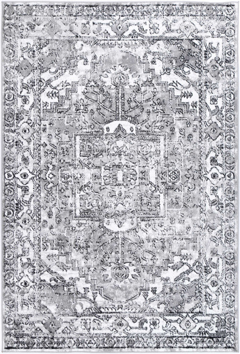Statement Traditional Black Grey Rug - ADORE RUGS and FLOORING