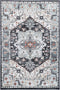 Statement Traditional Blue Charcoal Rug - ADORE RUGS and FLOORING