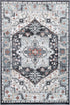 Statement Traditional Blue Charcoal Rug - ADORE RUGS and FLOORING
