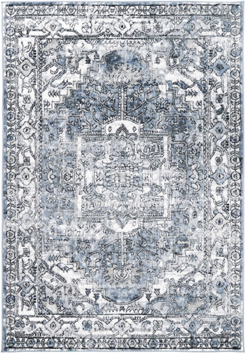 Statement Traditional Blue Rug - ADORE RUGS and FLOORING