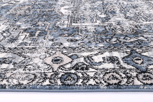 Statement Traditional Blue Rug - ADORE RUGS and FLOORING