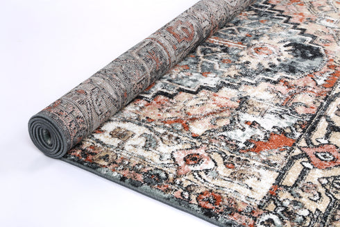 Statement Traditional Charcoal Rug - ADORE RUGS and FLOORING