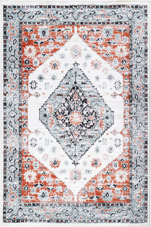 Statement Traditional Cream Terracotta Rug - ADORE RUGS and FLOORING