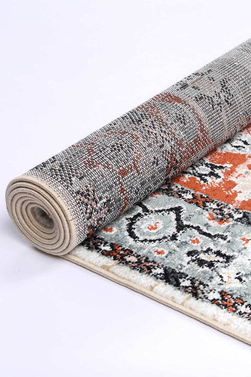 Statement Traditional Cream Terracotta Rug - ADORE RUGS and FLOORING