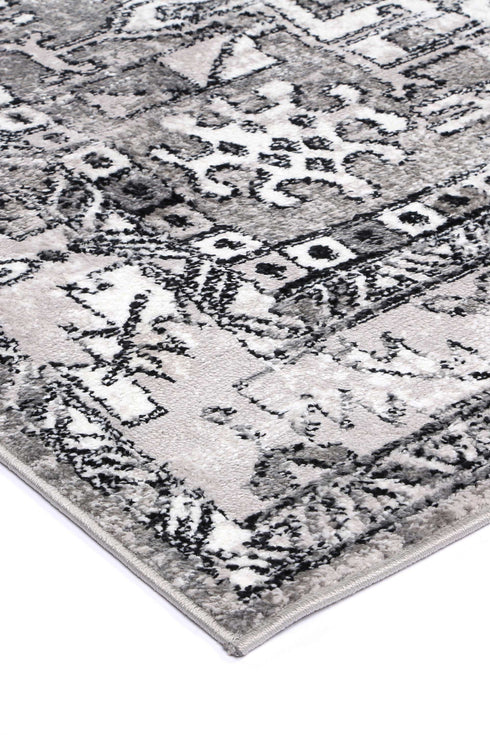 Statement Traditional Grey Rug - ADORE RUGS and FLOORING