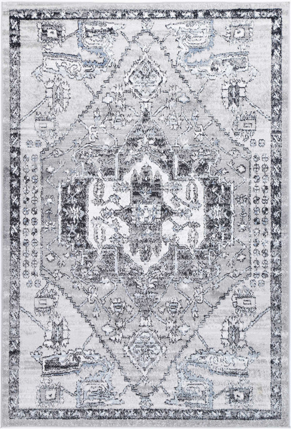 Statement Traditional Light Grey Rug - ADORE RUGS and FLOORING