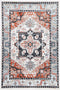 Statement Traditional Terracotta Charcoal Rug - ADORE RUGS and FLOORING