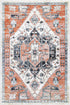 Statement Traditional Terracotta White Rug - ADORE RUGS and FLOORING