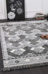 Mono Tribal Carved Lines Cream Anthracite - ADORE RUGS and FLOORING