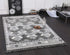 Mono Tribal Carved Lines Cream Anthracite - ADORE RUGS and FLOORING