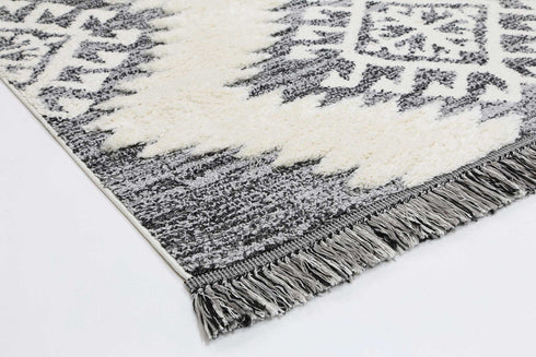 Mono Tribal Cream Anthracite - ADORE RUGS and FLOORING